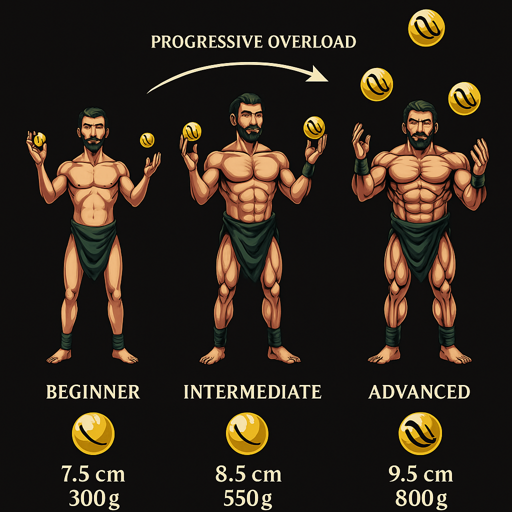 USA - Heavy Juggling Balls Progressive Pack - 3 Weights x 4 Balls - The Juggler's Journey (USA Customers, shipping from USA)-0